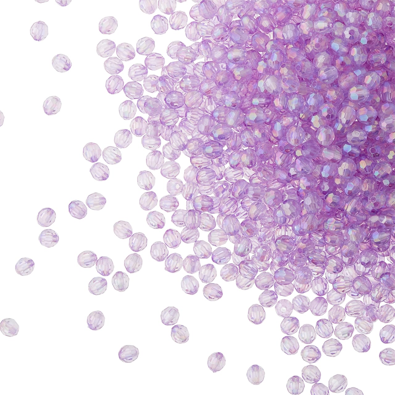 6mm Faceted AB Acrylic Round Bead Value Pack by Bead Landing™